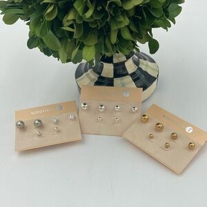 Ear posts - Set of 9